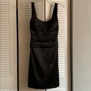 Sateen Black Cocktail Dress Size 0